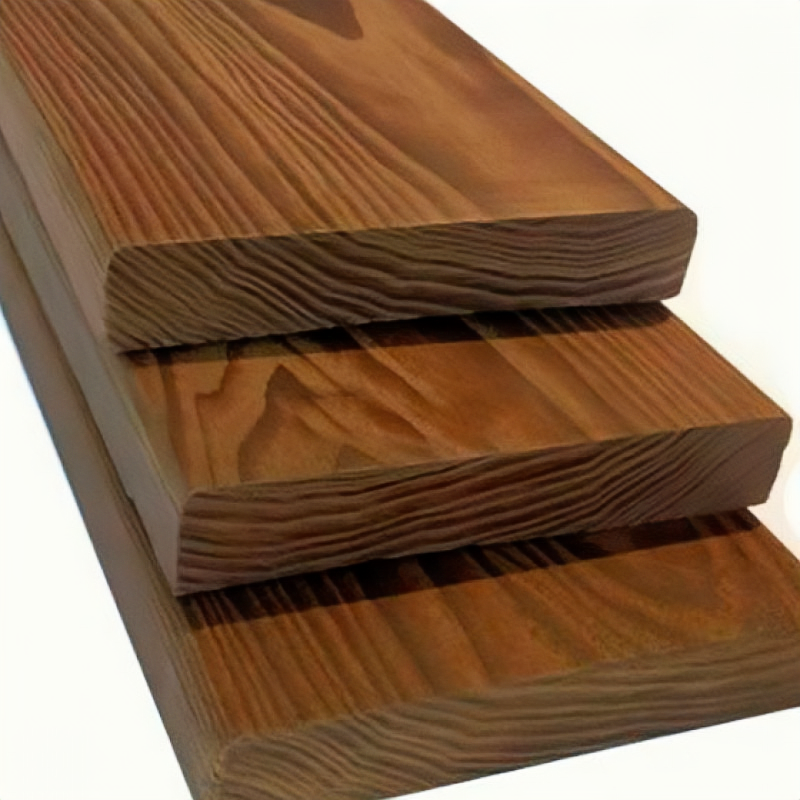 Строганная доска из термолиственницы 23х95х4000 - AB