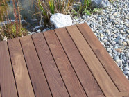 Строганная доска из термолиственницы 23х95х4000 - AB