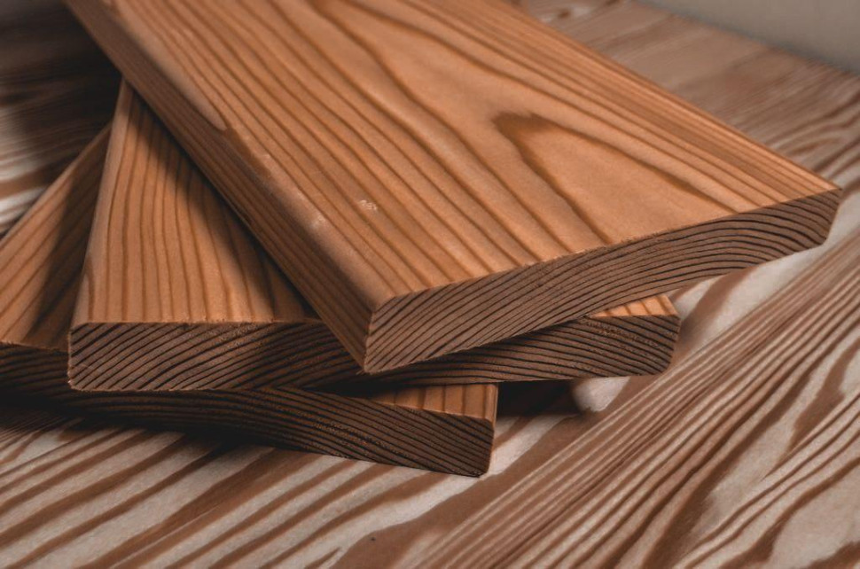 Планкен прямой из термолиственницы 20х110х4000 - AB