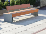 Скамья "Аврора" со спинкой