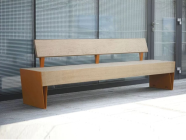 Скамья "Аврора" со спинкой