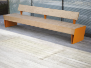 Скамья "Аврора" со спинкой