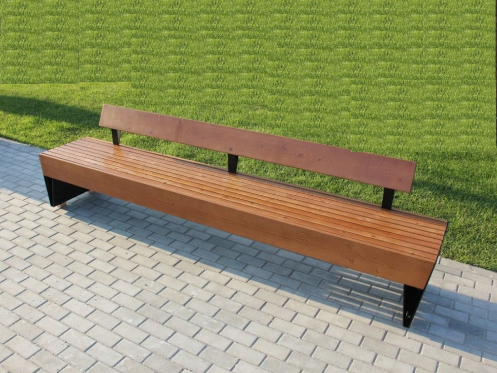 Скамья "Аврора" со спинкой