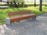 Скамья "Аврора" со спинкой