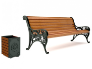 Скамья "Балет" со спинкой