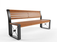 Скамья "Валентина" со спинкой