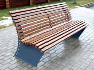 Скамья "Вена" со спинкой