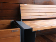 Скамья "Владивосток" со спинкой