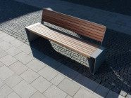 Скамья "Владивосток" со спинкой