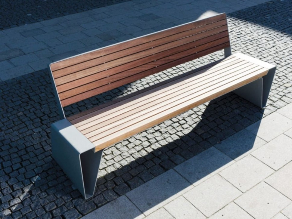 Скамья "Владивосток" со спинкой