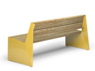 Скамья "Вулкан" со спинкой