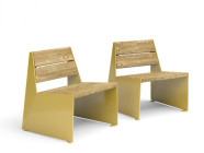 Скамья "Вулкан" со спинкой