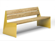 Скамья "Вулкан" со спинкой