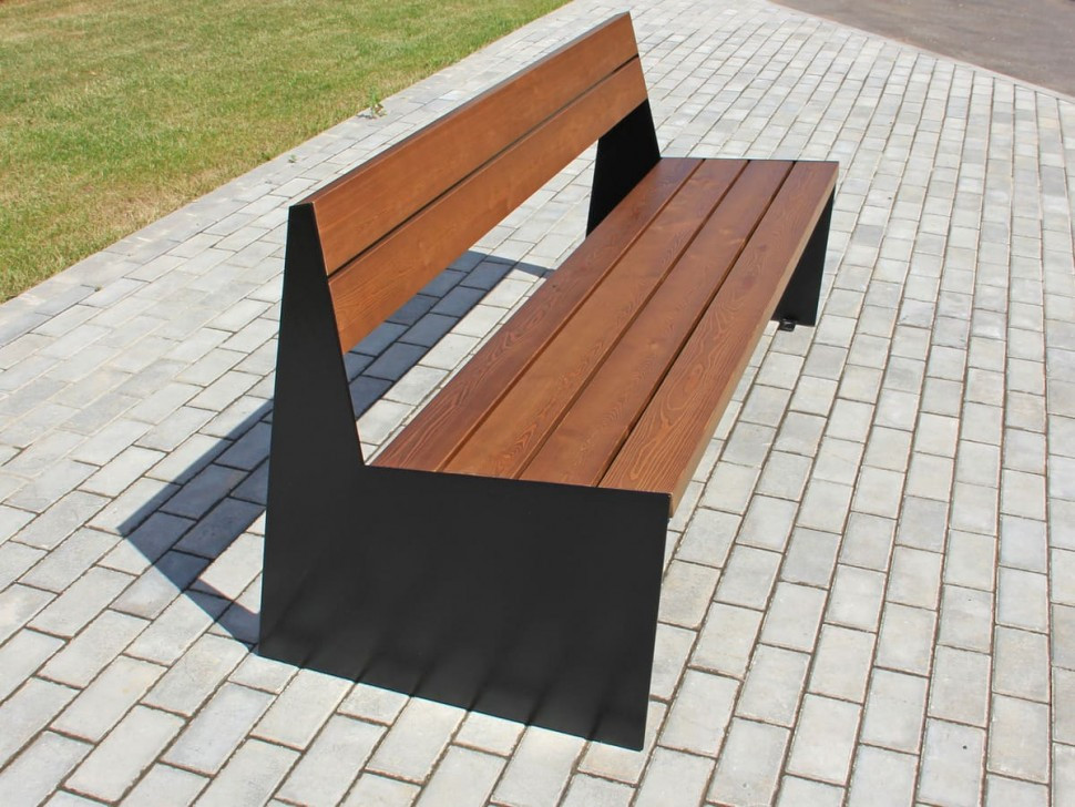 Скамья "Вулкан" со спинкой