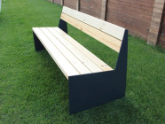 Скамья "Вулкан" со спинкой