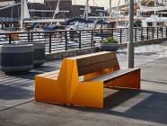 Скамья "Вулкан" со спинкой