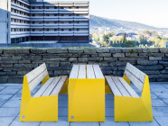 Скамья "Вулкан" со спинкой