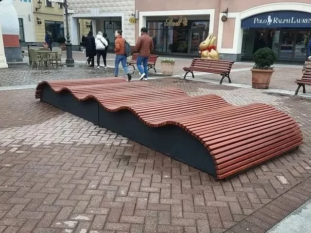 Скамья "Пляж" модульная, без спинки