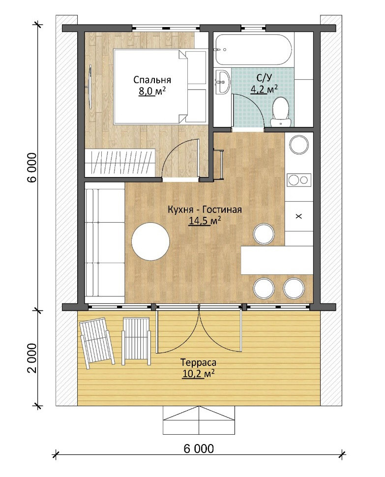  A-FRAME "Elegant" 48 